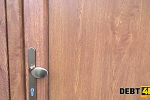 Debt4k Guy and Female Debtor Seal Deal with Sex