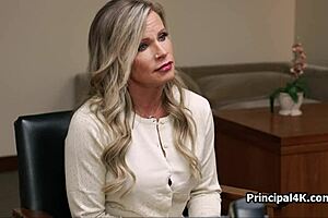 milf's deep pussy drilling on head teacher's desk! 🔥