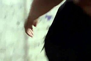 Young girl caught on street after party spreads legs for quick wet blowjob