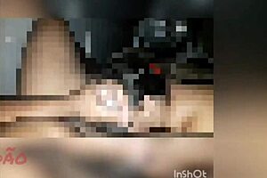 Leite no rabo da puta with saggy big tits in humiliating pov ass worship