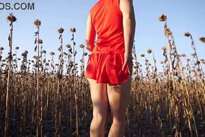 Hot Milf Flashes Sexy Ass In Short Skirt Outdoors Boldly