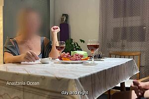 my stepsister's hand got stuck in the sink, and when i helped, she had no panties, so i fucked her tight ass and creampied her.