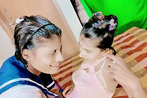 Hey, watch tiny teens try first-time anal threesome