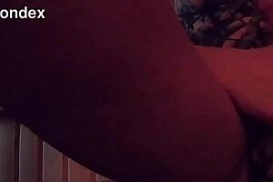 wife in the sauna teases strangers with hidden cam spying on her solo act