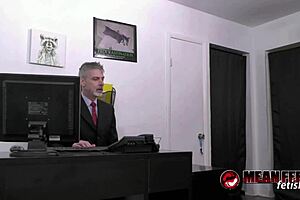 i dominate submissive richard lennox with my big tits and toes in underwear