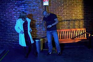 cassie young sucks monster cock, fucks smoker while smoking herself