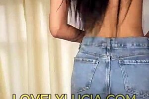 i'm stripping at my stepmom's house, clothes ripping off