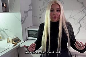 i have to fuck the young landlady in stockings or give her the money