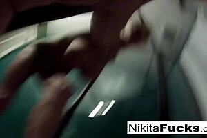 Nikita Von James Takes Sexy Shower Masturbating!