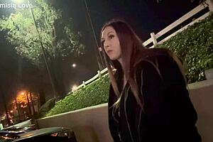 Artemisia Love smoking outdoors.