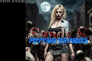 Italian milf in horror cosplay giving blowjob 😱🎥