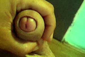 Amateur handles monster cock with passion!