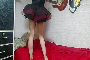 Hot Witch Dances Sensually In Red Panties, Shows Vagina 😈