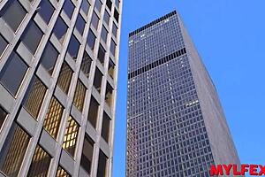 Mylfex - perv boss and secretary introducing new babe in company 😏