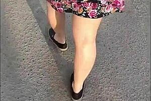 I fuck mature fat-ass whore anal on street