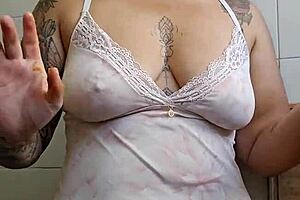 Pregnant Mature Shows Off Big Ass Seductively