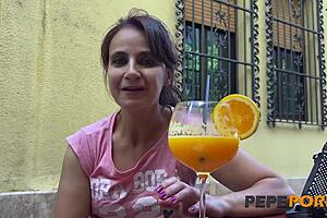 Lina's CASTING a young dude! She's gonna have a TREAT with FLASHING and ROUGH SEX!