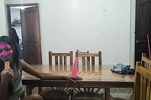 Hot mexicans masturbate their delicious pussies on the table, they are the sluttiest in the neighborhood homemade erotic video