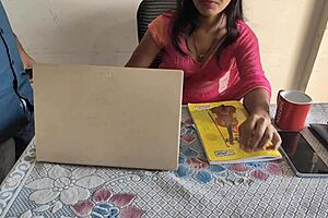 desi indian bhabhi working in office when i gave her a brutal pounding