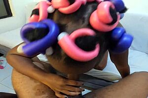 She says, 'Sloppy deepthroat for this monster cock.'