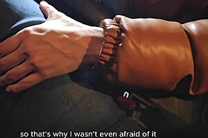 the bookstore girl removes the condom in the car