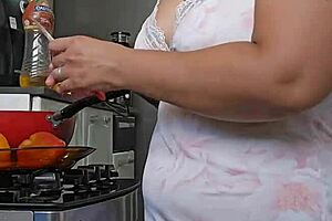 Pregnant Mature Shows Off Big Ass Seductively