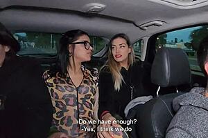 uber driver fucks three latinas in the ass, lucky ride payback