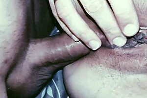 Amateur wife in lingerie sucks monster cock in POV casting.