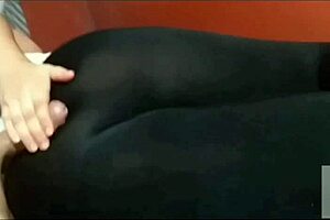 i fuck my friend in tight leggings at home