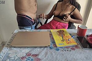 desi indian bhabhi working in office when i gave her a brutal pounding