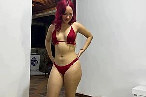 The cuckold compadre allows me to see his wife in swimsuit, leading to secret fucking