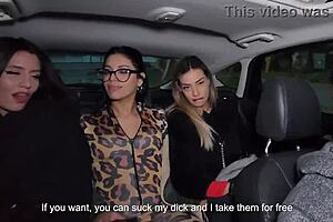 uber driver fucks three latinas in the ass, lucky ride payback
