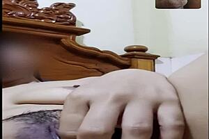 filipina girl locks door for video call sex with mature wife