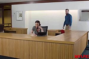 Mylfex - The Unique Hot Receptionist in the Company