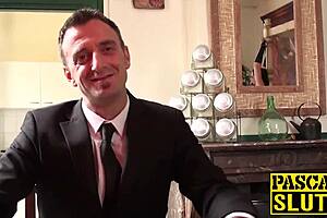 Babe with big boobs lets maledom treat her like slave