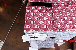 Christmas Stepmom Turns into Cowgirl Riding Cock POV