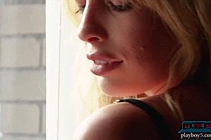 sexy katie jean strips in lingerie for playboy