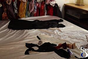 French Amateur Slut in Lingerie Deepthroats Ass to Mouth!