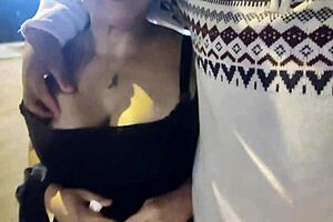 Boldly Harassing Mature Venezuelan with Big Tits in Lima Streets