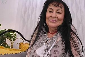 Lilian's Hairy Mature Body in Solo Masturbation Session