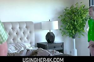 Petite teen stepdaughter used as toy on Patrick's Day