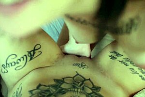 tattooed lesbian goths, um, lick soft pussy deep