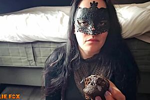 Millie Fox, Amateur Milf, Devours Thick Cum Glazed Muffin And Cum On Food