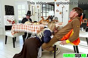 hey, the step family spending thanksgiving together in this taboo way!