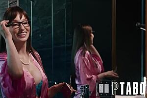 tricking nearsighted stepmom lexi luna, max fills her with sneaky moves!