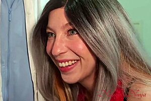 Girlfriend Wears Mother's Clothes!