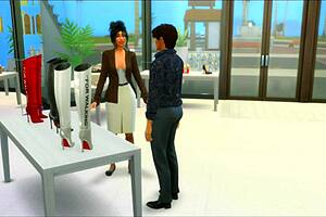 Cinderella Milf Gets Hardcore Fucked In Shoe Store By Tattooed Guy.