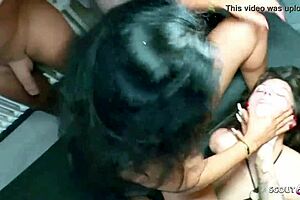 german bbw ashley cumstar in creampie gangbang chaos