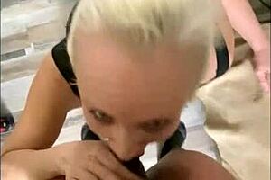 Mature milf with big tits and big ass gives bbc greatest blowjobs and facials