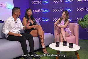 MelanyLatina辣人妻被Tommy Miller真干XXX，DaniOrtiz播客跟拍！